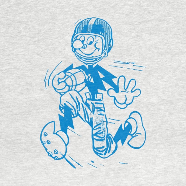 Bolt - Chargers Football Mascot Blue by Fresh Fly Threads